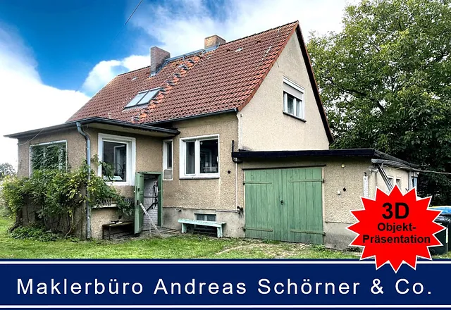 Kleines Haus auf großem Grundstück in der Nähe von Calau
